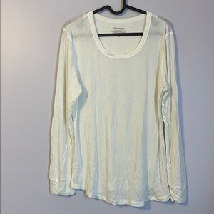 Cuddl Duds Warm Essentials Thermal Layering Shirt Color Ivory size XL
